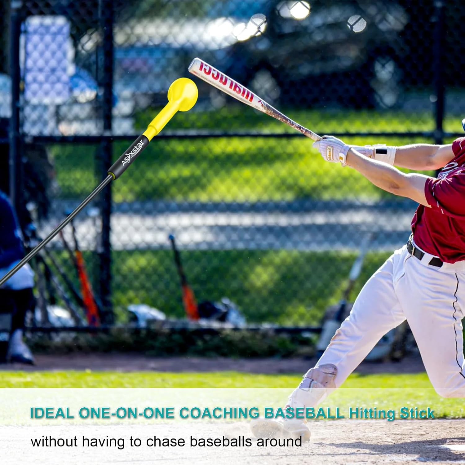 Baseball Hitting Trainer,Baseball Training Equipment, Baseball Batting Practice Equipment Baseball and Softball Hitting Stick