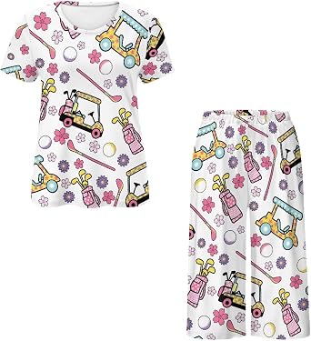 Pajamas Set for Women Short Sleeve Womens Lounge Sets 2 Piece Outfits Summer Pjs with Pants Comfy Sleepwear