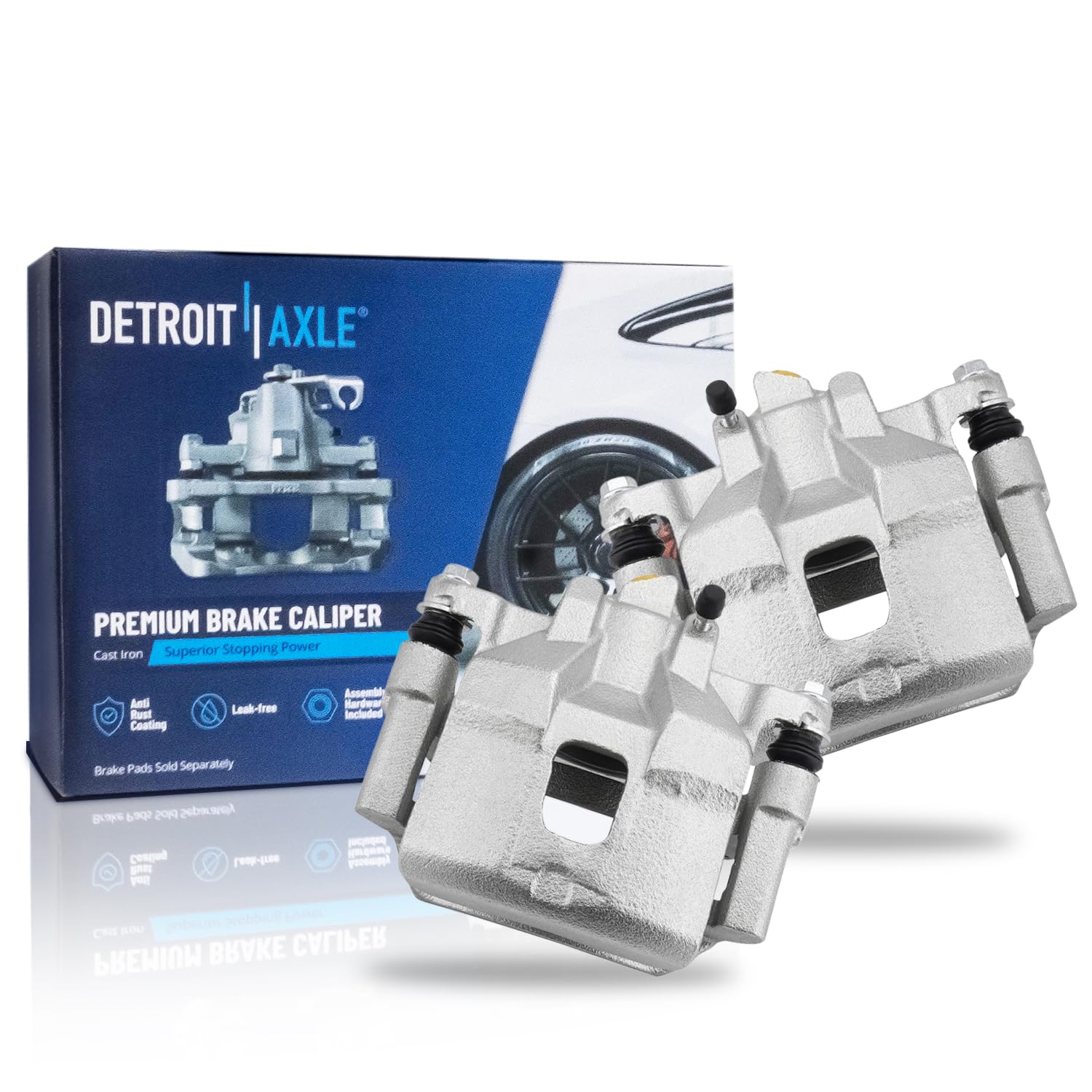 Detroit Axle - 2pc Front Brake Calipers for 1998-2002 Toyota Corolla