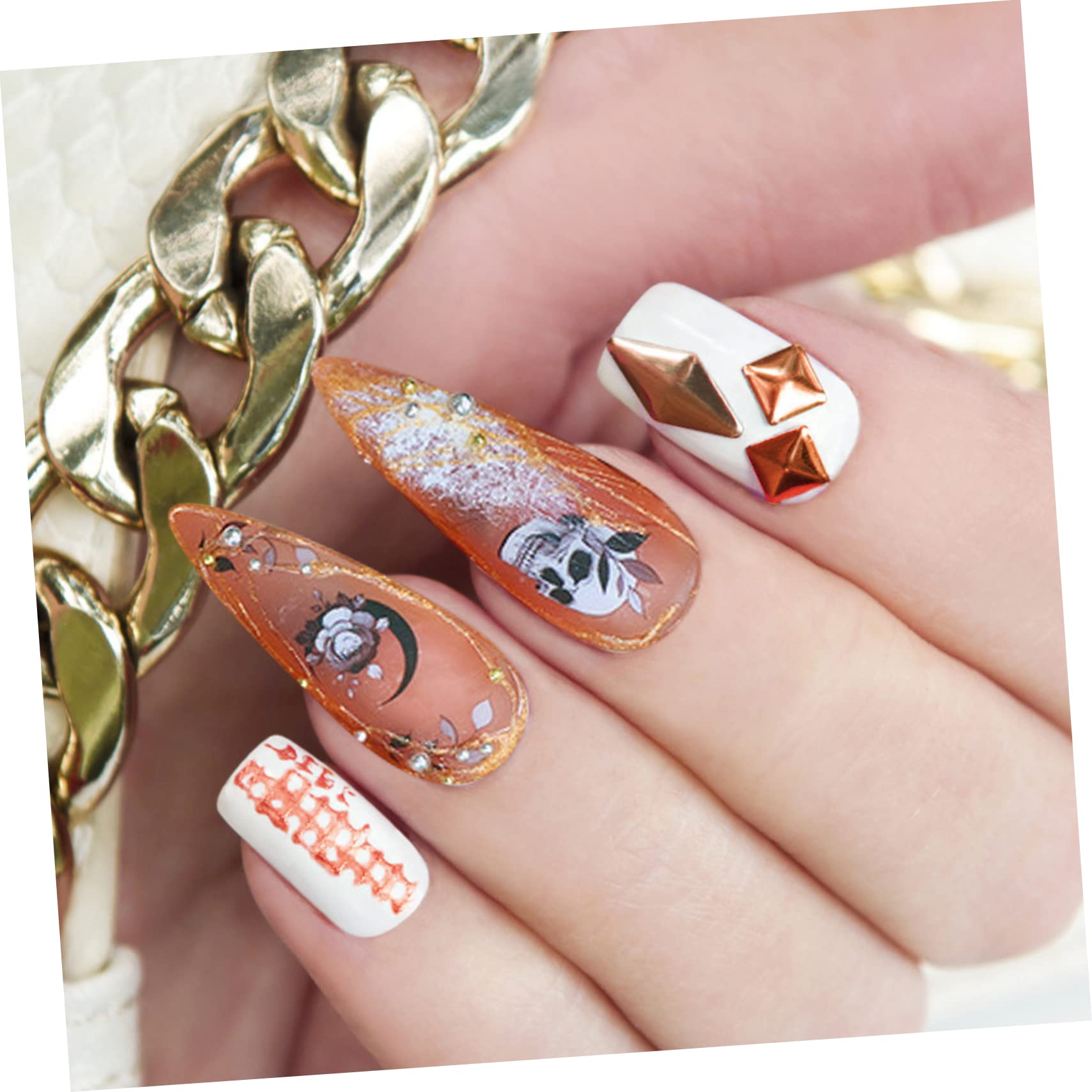 ABOOFAN 50 Hojas Arte De Uñas Pegatinas Clavo Esmalte De Uñas Pegatinas Decoración De Flores Suministros De Arte De Uñas Transferencias De Uñas De Flores 3d Pegatinas Decorar Las Flores