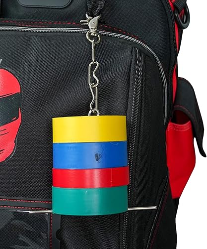 Miniatura 4 de KUNN Soporte de cinta eléctrica, correa de doble uso, cadena de soporte rápido mejorada para cinturón de herramientas con llavero, bucle a presión y