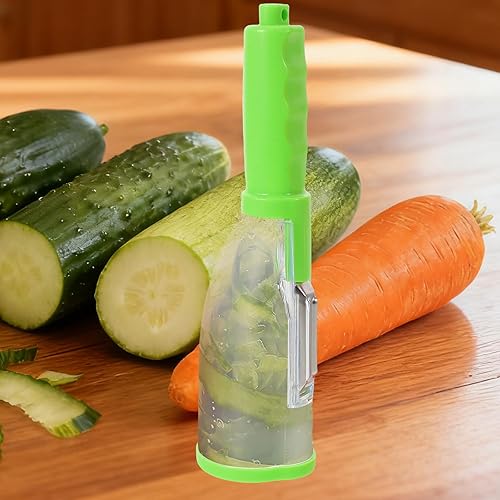 Miniatura 8 de Generic 2pcs Fruit Vegetable Peeler With Storage Box - Apple Stripper With Container - Potatoes Peeling Knife Skin Catcher Stainless Steel Blade For