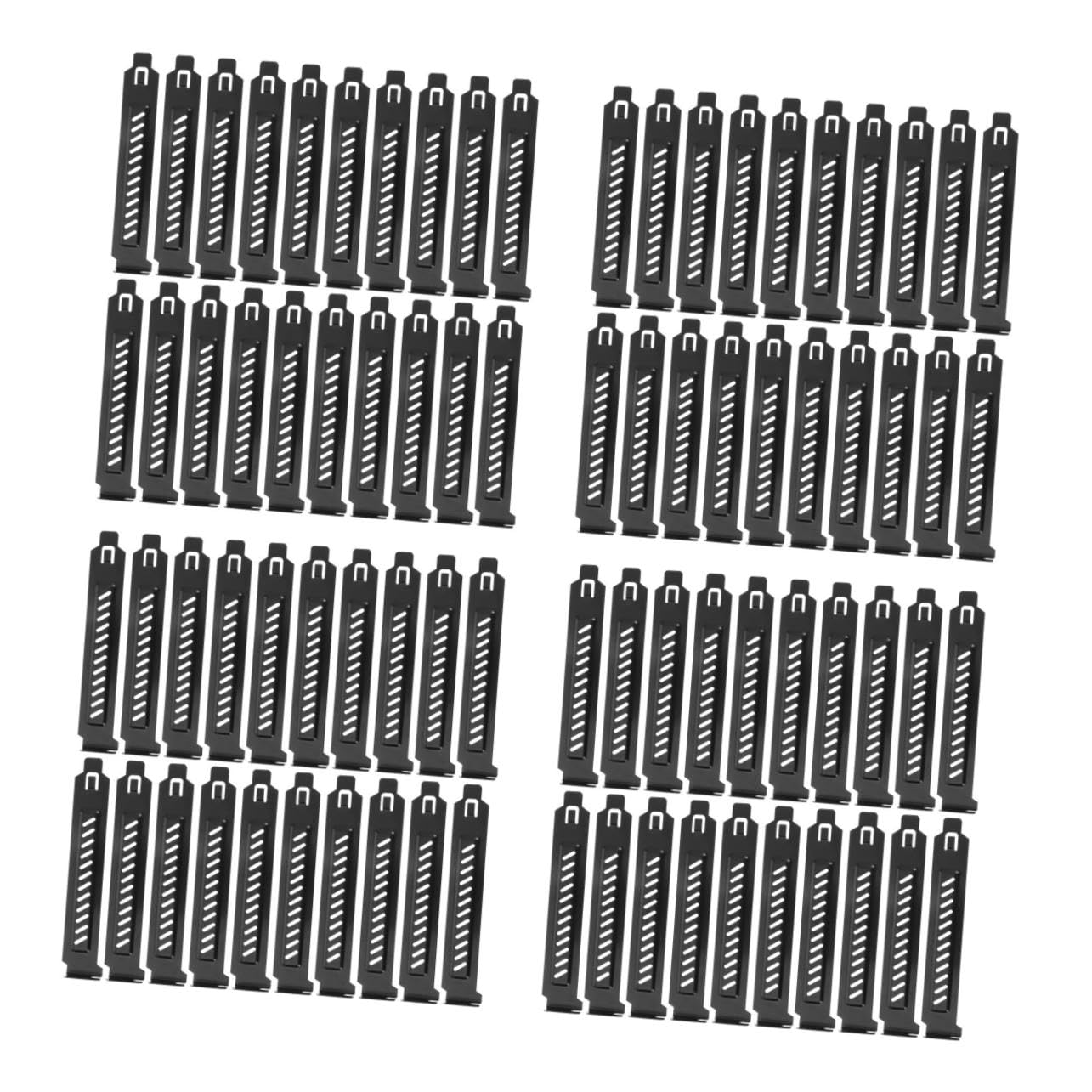Tofficu 4 Set Piastra Chiusura Pci Inossidabile Per Case Copertura Venti Per Slot Pci Con Aperture Per Polvere 20 Pezzi*4