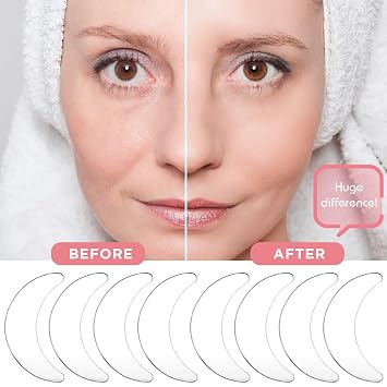 Syhood Silicone Eye Wrinkle Pads Reusable Under Eye Patches,Transparent