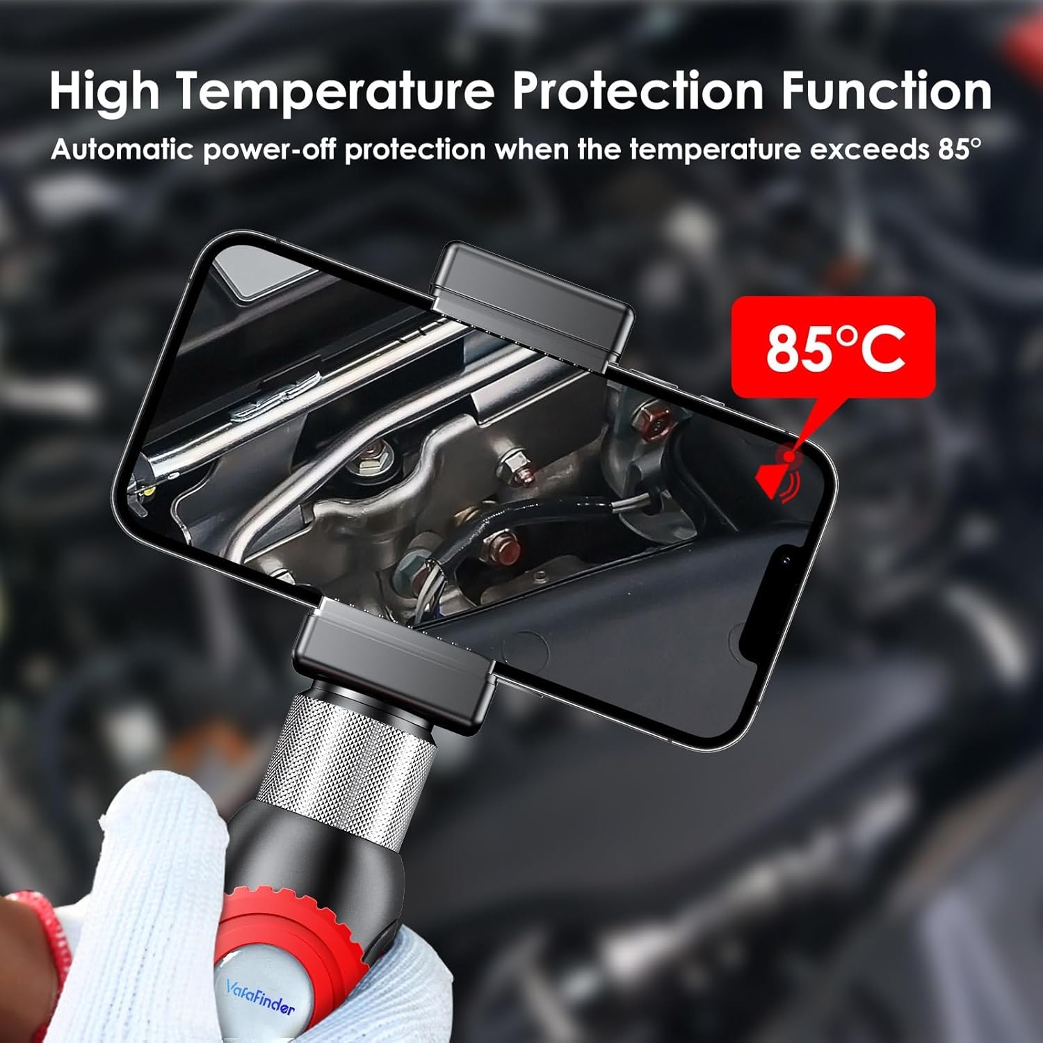 Two-Way Endoscope Camera with Light [360°Rotation],1920P HD,Borescope for iPhone IP67 Waterproof Automotive Engine Plumbing HVAC Inspection 6.2 mm Lens Industrial - Image 6