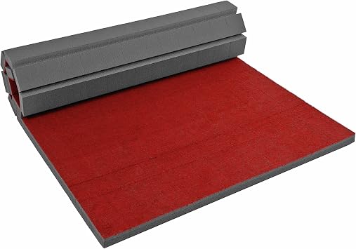 FlooringIncs Rollout Carpet Top Cheer Mat, Perfect as a Gymnastics Mat, Tumbling Mat or Portable Cheerleading Gym Mats for Home Workouts and Practice
