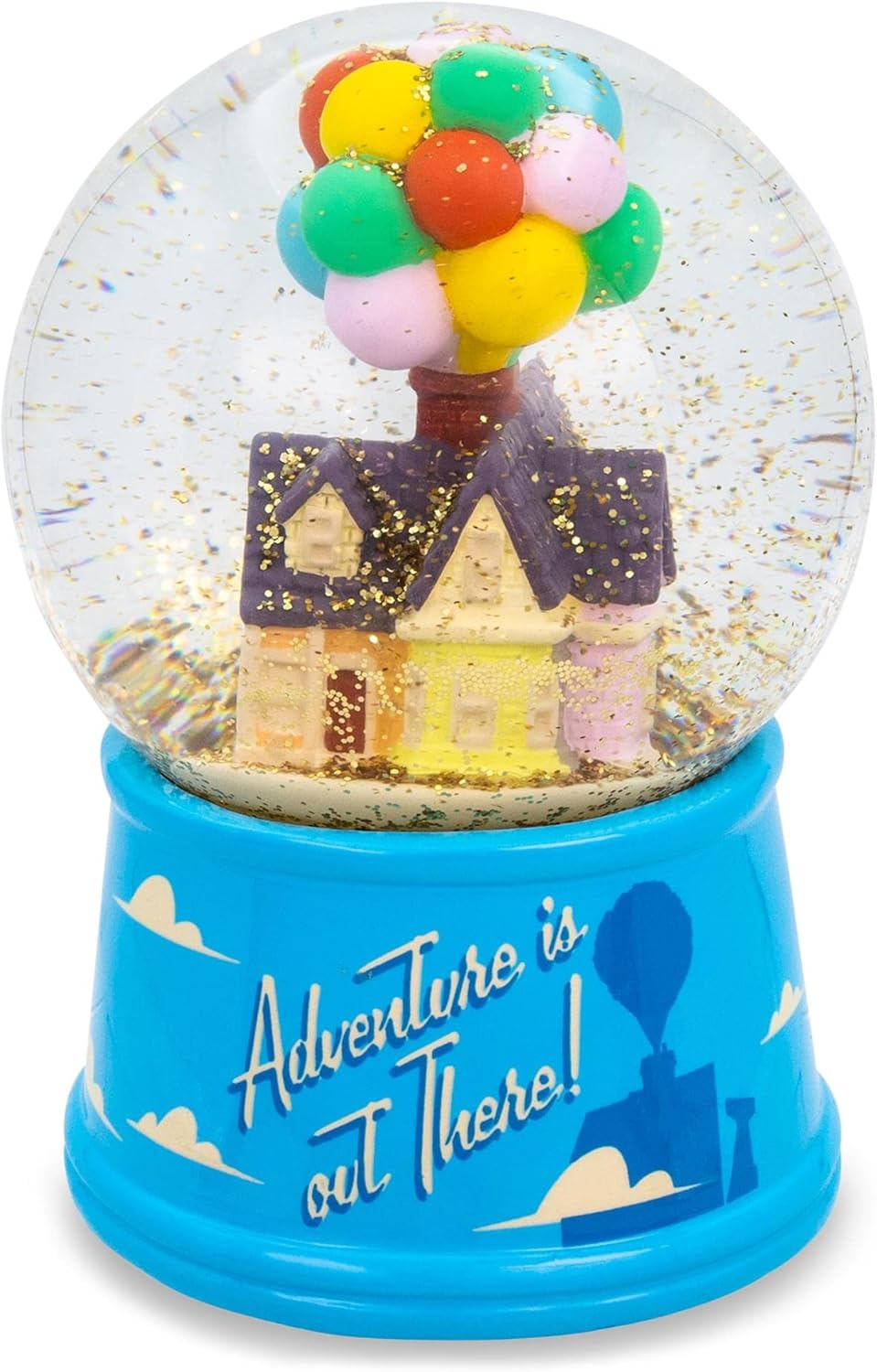 Toynk,Disney and Pixar UP House Light-Up Snow Globe|6 Inches Tall,Blue(UP1603J9)