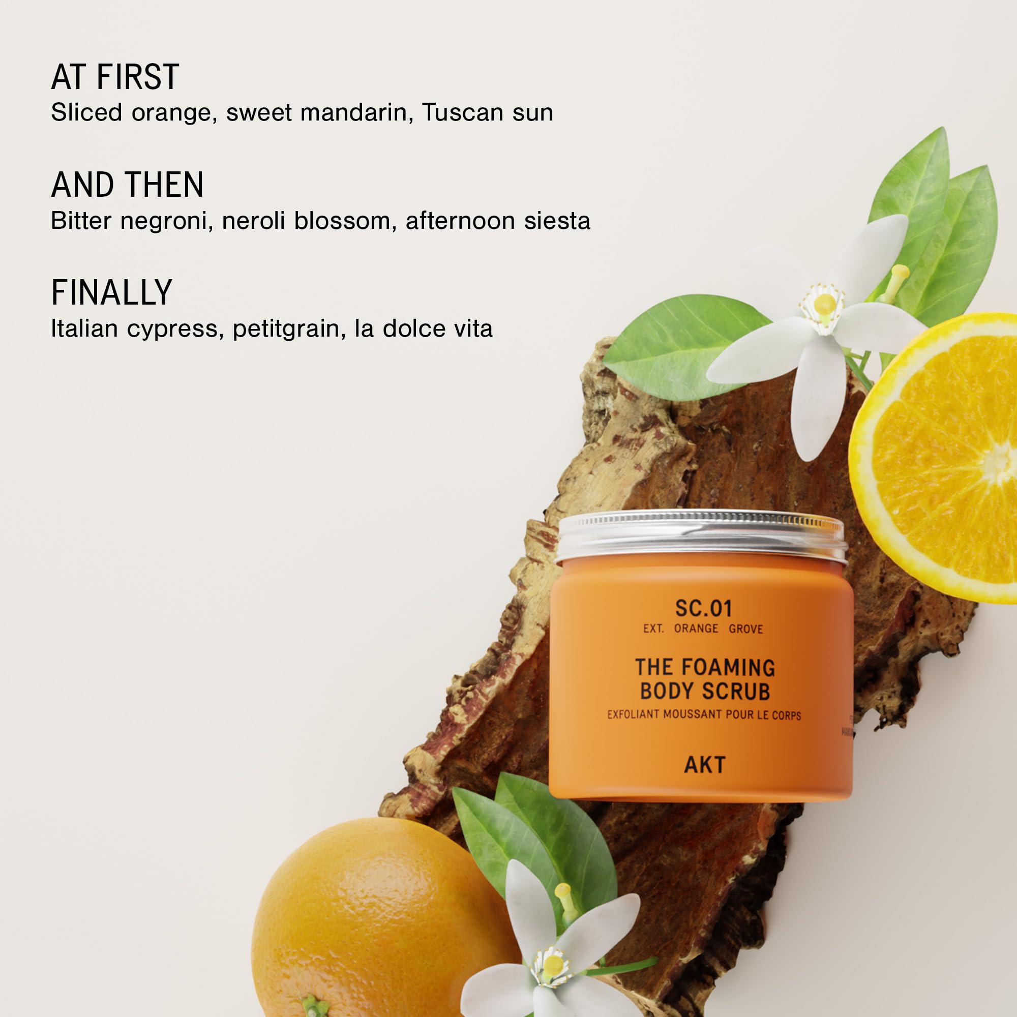 AKT, The Foaming Body Scrub SC.01 Orange Grove 250 ml