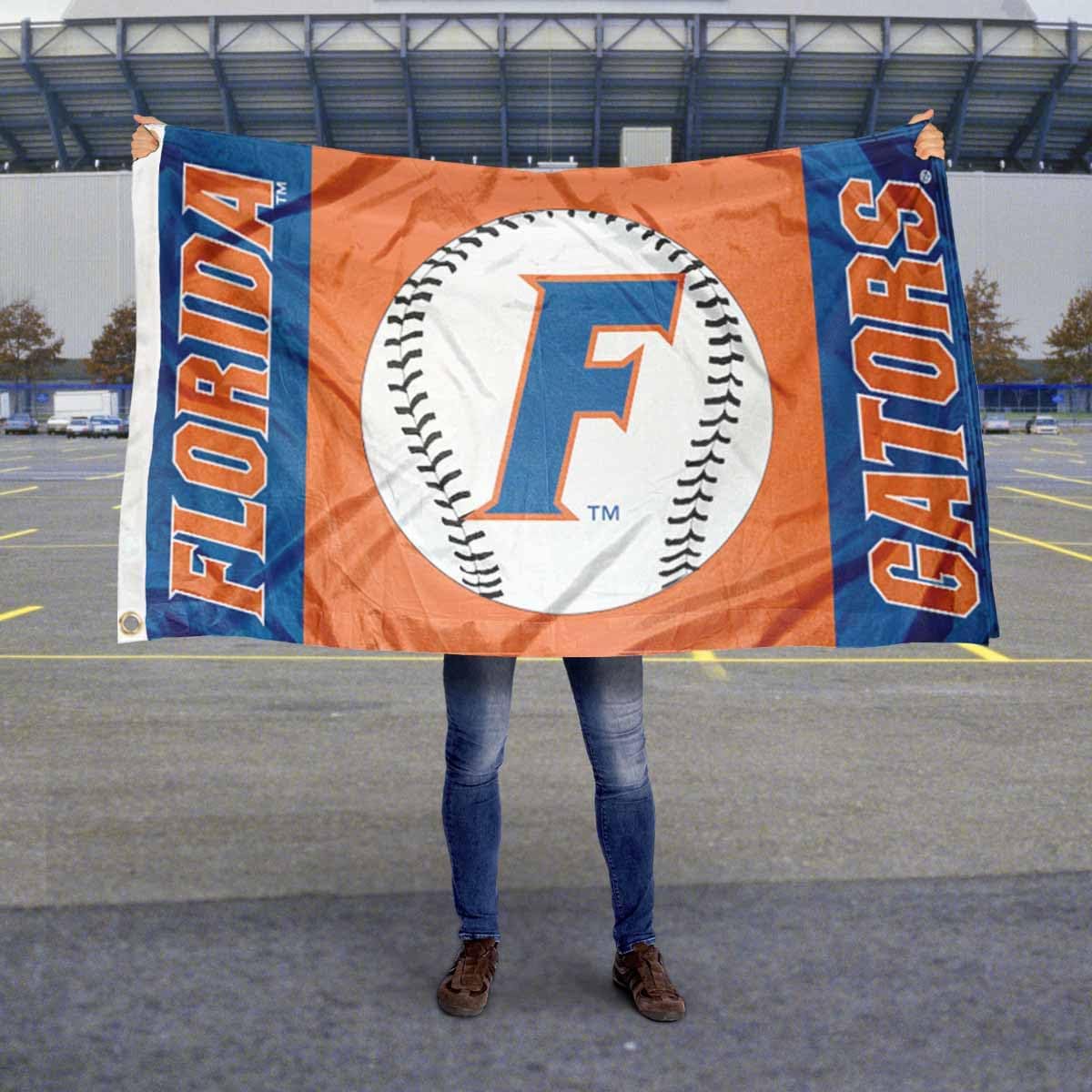 Florida Gators Baseball Logo Flag