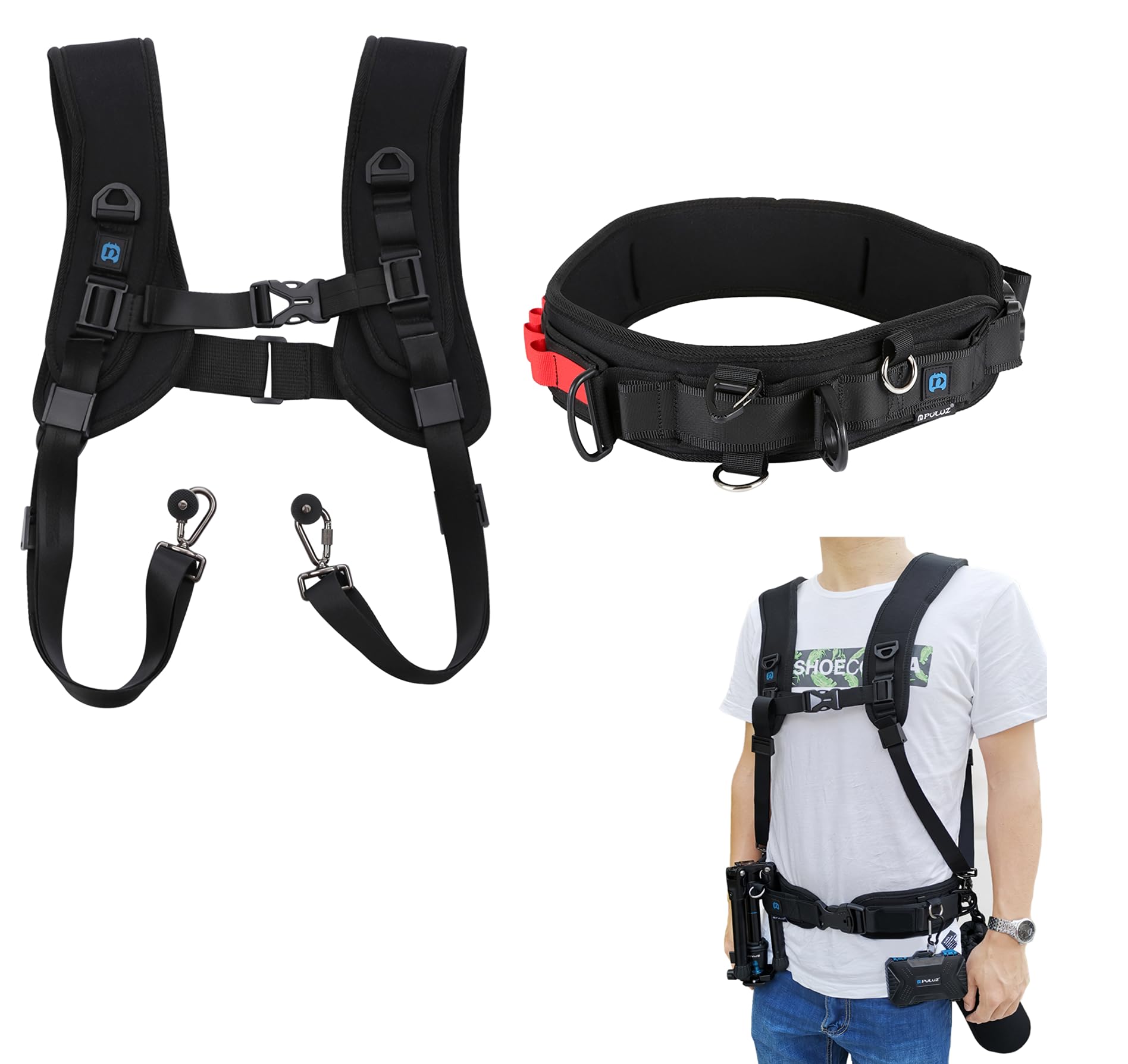 Amazon | [SHEAWA] カメラマンベルト ウエストベルト+ショルダーベルト