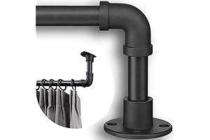 Industrial Curtain Rods: Elevate Your Home Decor with Matte Black Charm