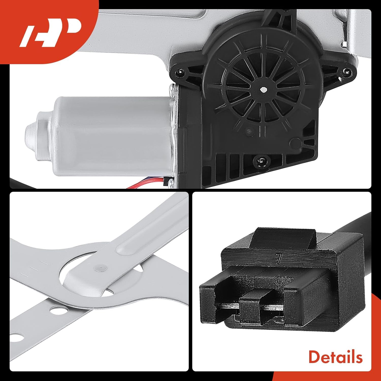 A-Premium Power Window Regulator with Motor Compatible with Chevrolet S10 1994-2004 Blazer 1995-2005 GMC Sonoma 1994-2004 Jimmy 1995-2001 Oldsmobile Bravada 1996-2001 Front Driver Side