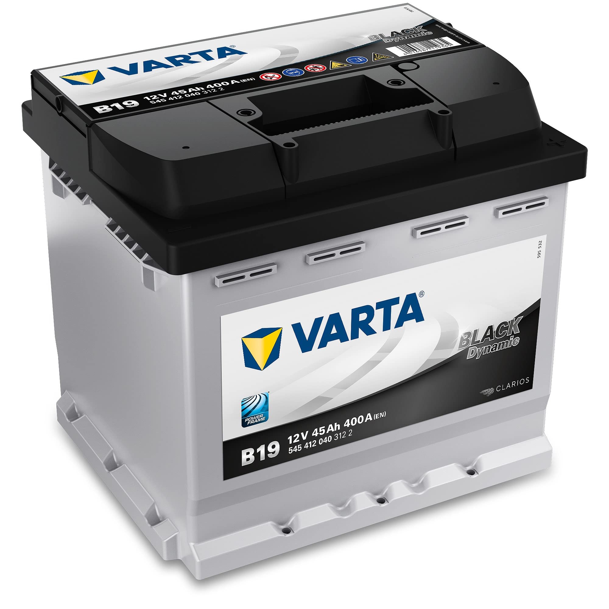 Batterie Varta Black Dynamic B19 pour Voitures - 12V 45Ah