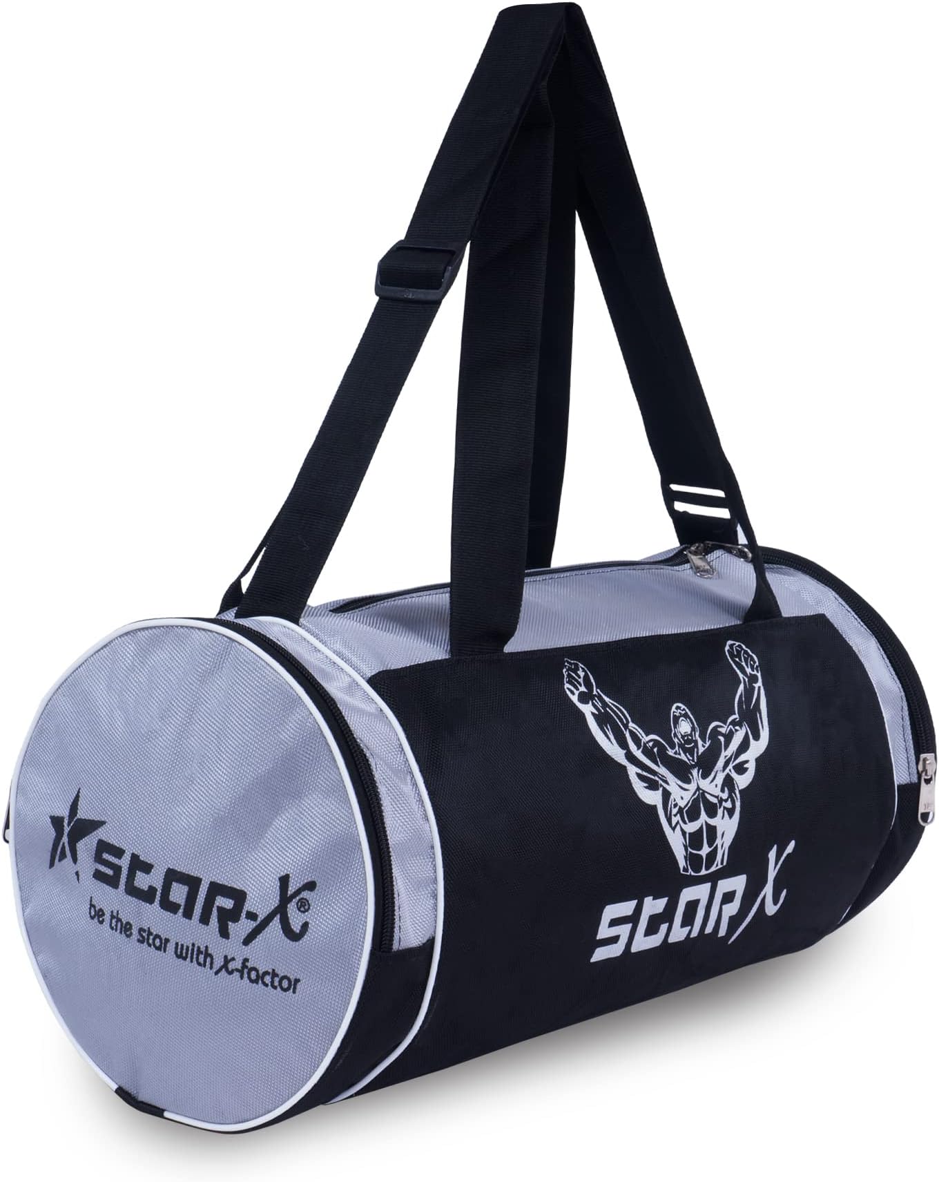 Star X Stamina Gym Bag, Adult Large (Grey/Black)