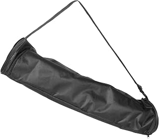 Luxshiny Black Yoga Mat Carrier Bag in Oxford Cloth for Gym Storage | Spacious Capacity, Foldable Design, Damage Resistant, Minimalist Style