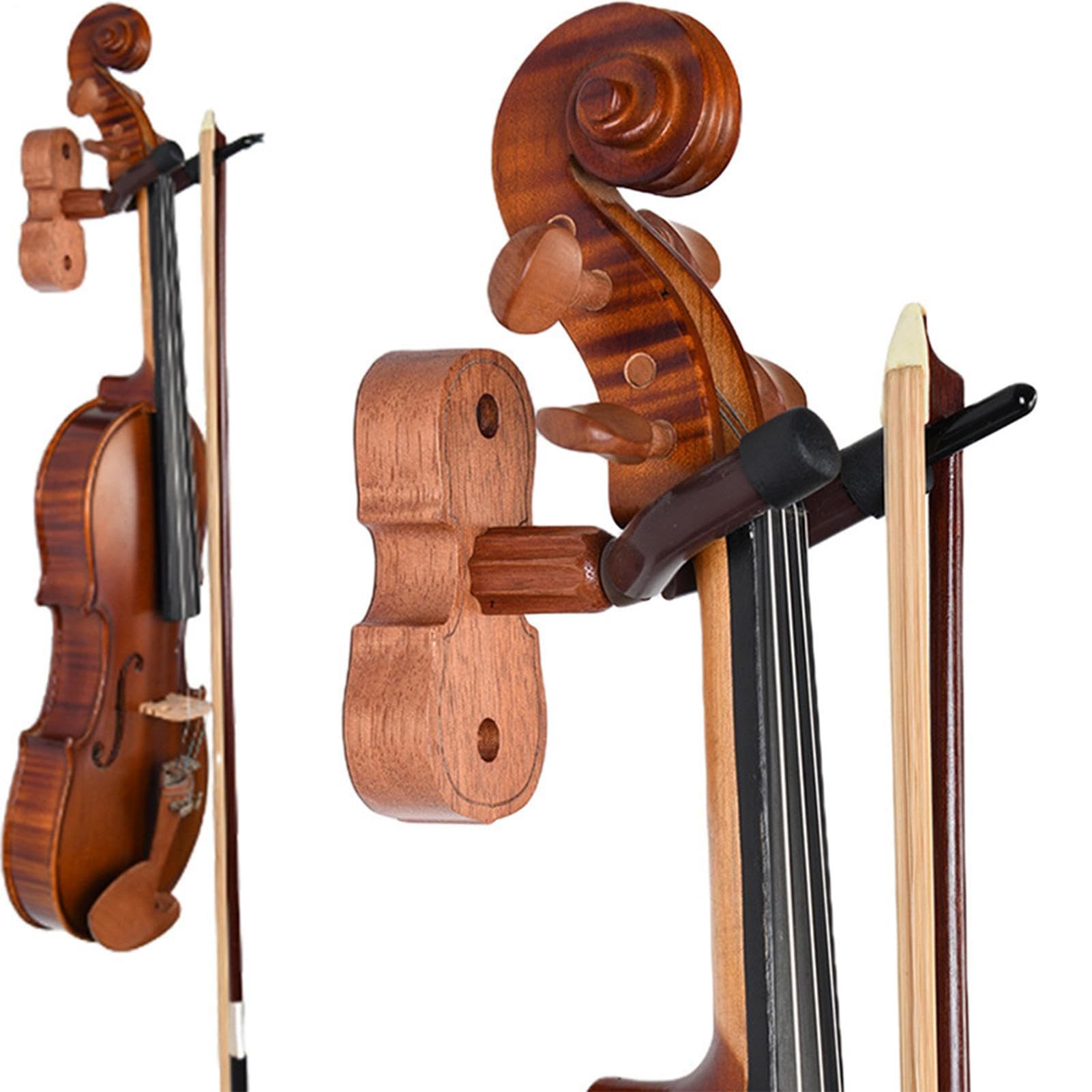 Halterung für Saiteninstrumente – starkes tragendes Design, sicherer Halt, platzsparend, einfache Installation | Gitarren- und Violinhalter, Wandhalter für mehrere Instrumente, oder Studiogebrau