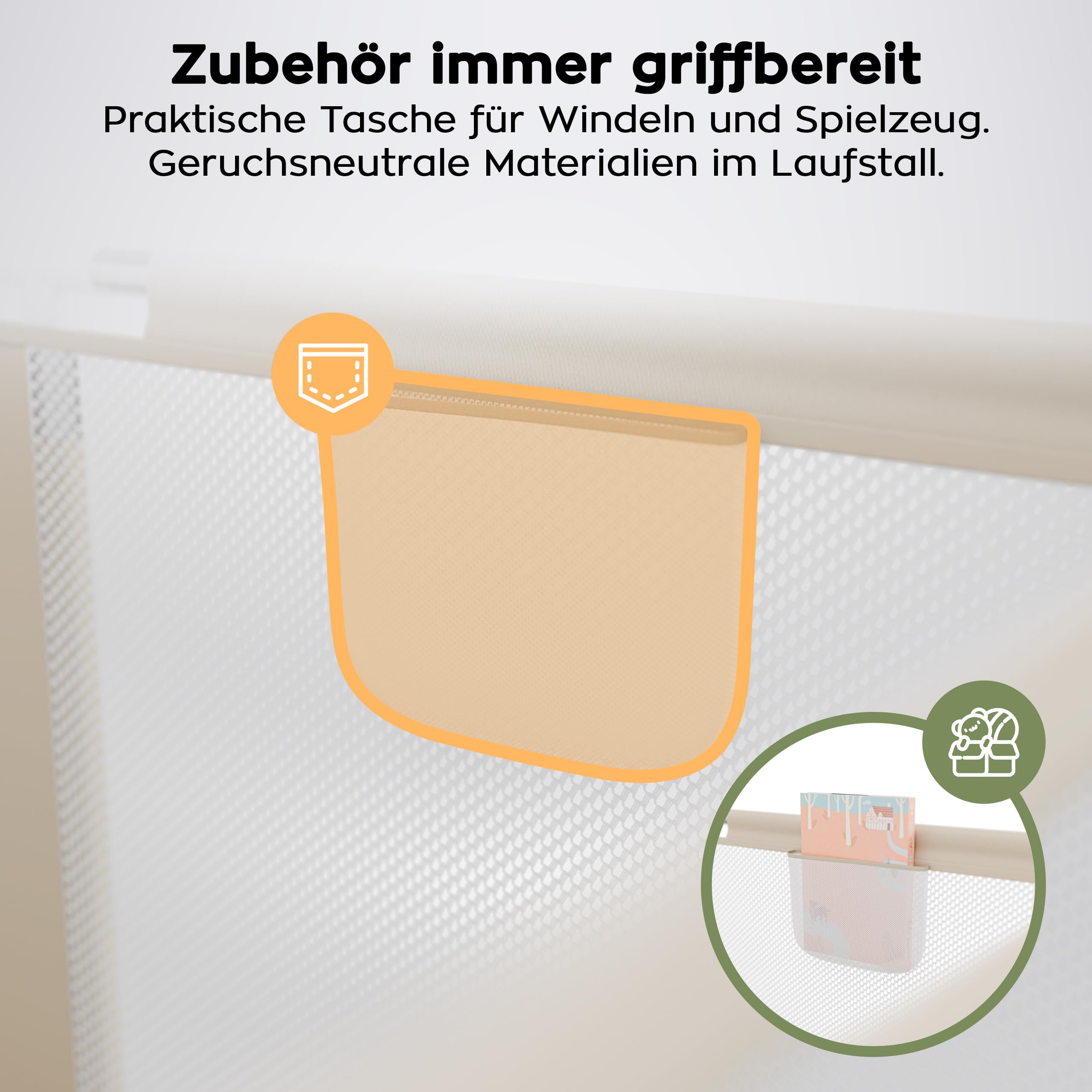 Tulano Cozy XXL Laufgitter & -Ställe für Babys - Faltbarer Baby Laufstall