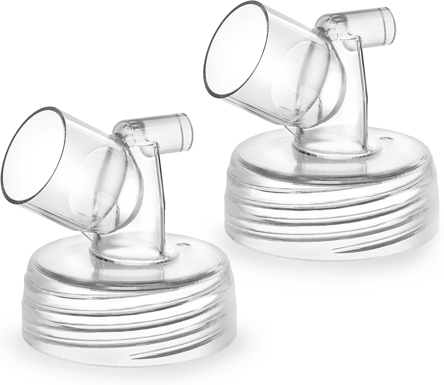 Widemouth Connector 2pc Compatible with Spectra S1 Spectra S2 Pump; Compatible with Medela PersonalFit Shield,Pumpin Pal Shield, Lansinoh Flange, Maymom MyFit Shields, Difking Shield