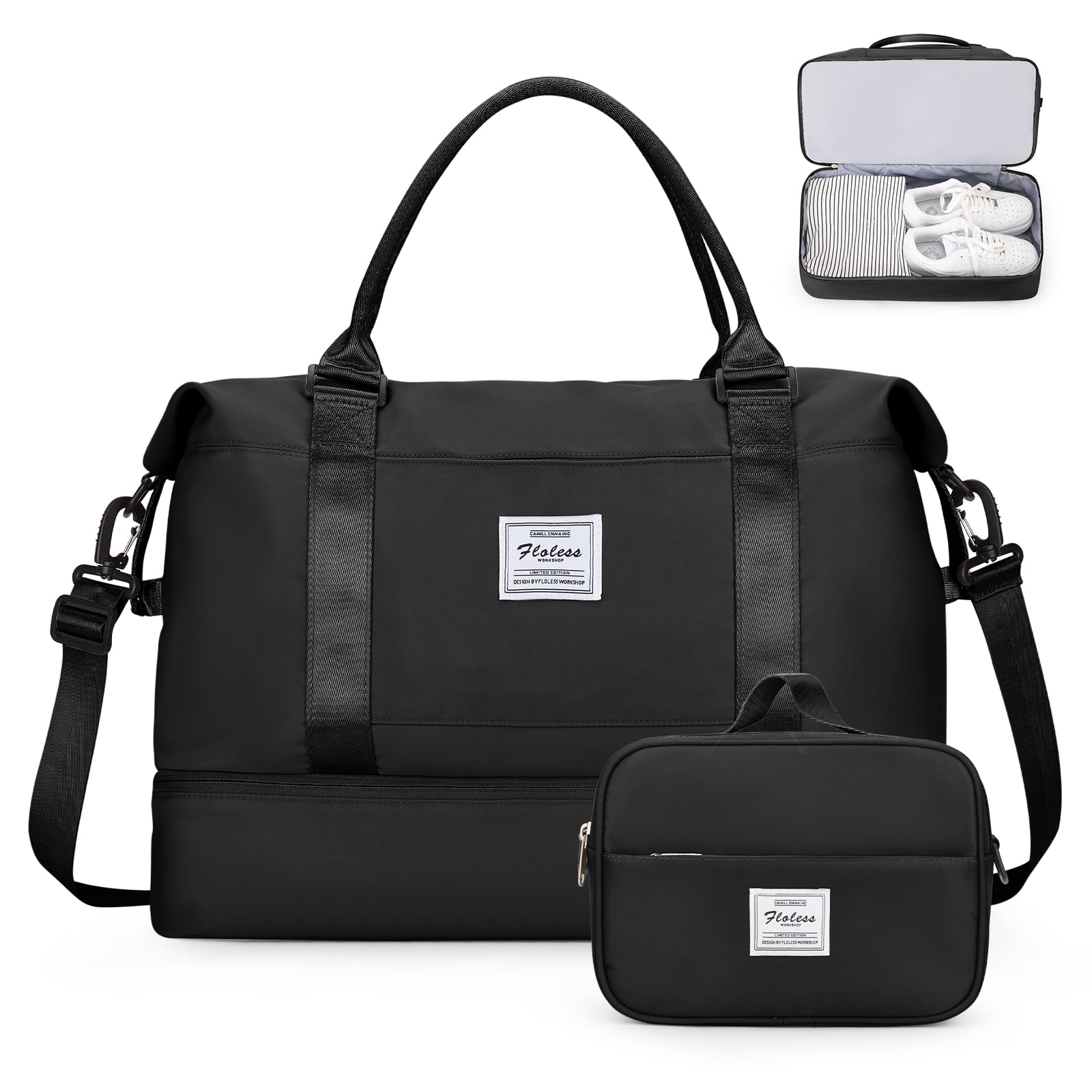 Weekender Bags for Women,Personal Item Travel Bag with Shoes