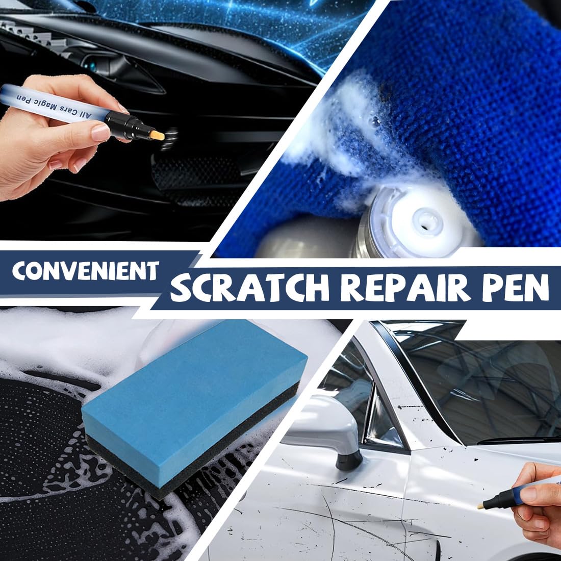 Penna per Riparazione Graffi Auto Impermeabile, Pennarello Ritocco Carrozzeria Professionale, Rimuovi Graffi per Auto Moto Camion