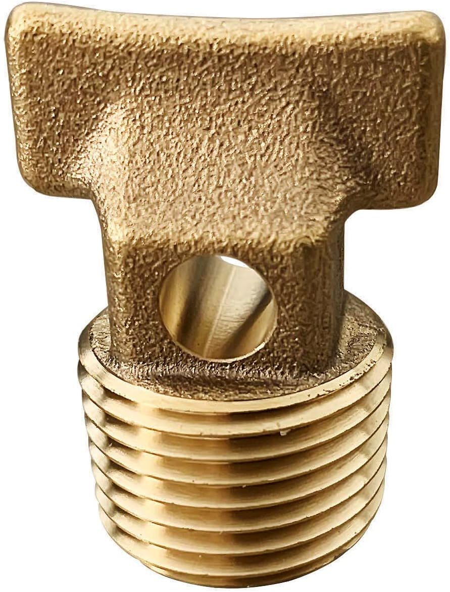 Plug Fittings, Boat Garboard Drain Plug - 1/2" NPT Thread,Solid Brass Drain Plugs commonly Used in Boat Hulls.Brass Cored Plug with Square Head