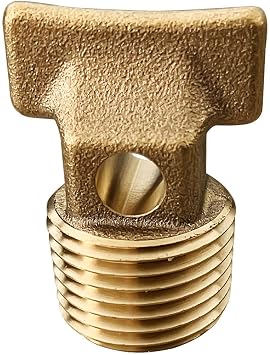 Plug Fittings, Boat Garboard Drain Plug - 1/2" NPT Thread,Solid Brass Drain Plugs commonly Used in Boat Hulls.Brass Cored Plug with Square Head