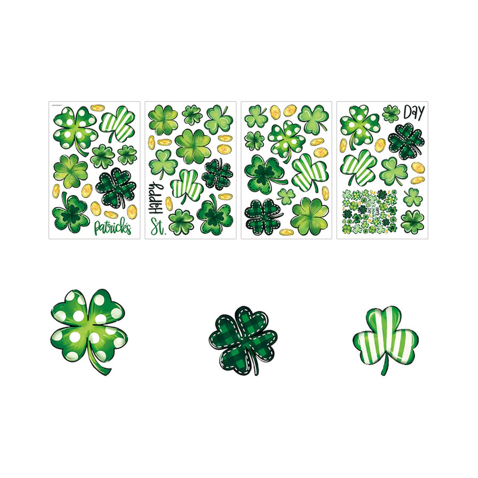 Kalttoy Uv26y80048t Irish Themed Party Pvc Stickers Easy Apply For Patrick ' S Day Window Glass Clings Patrick ' S Decal Set