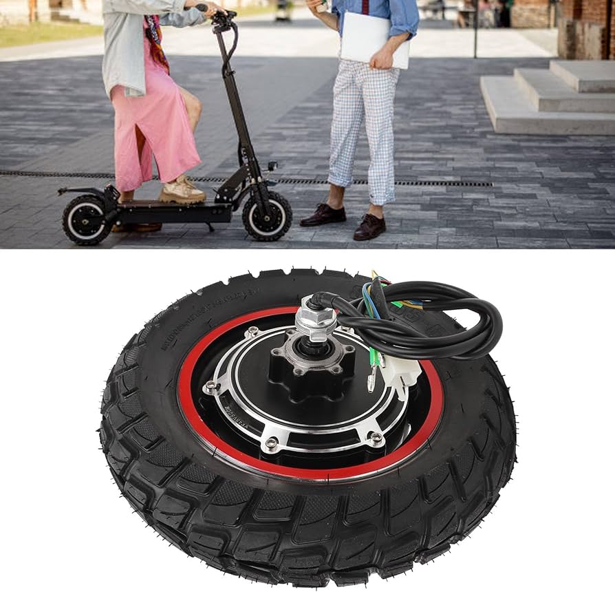 Amazon.co.jp: 電動スクーターハブモーターホイール、10インチ48V 800W