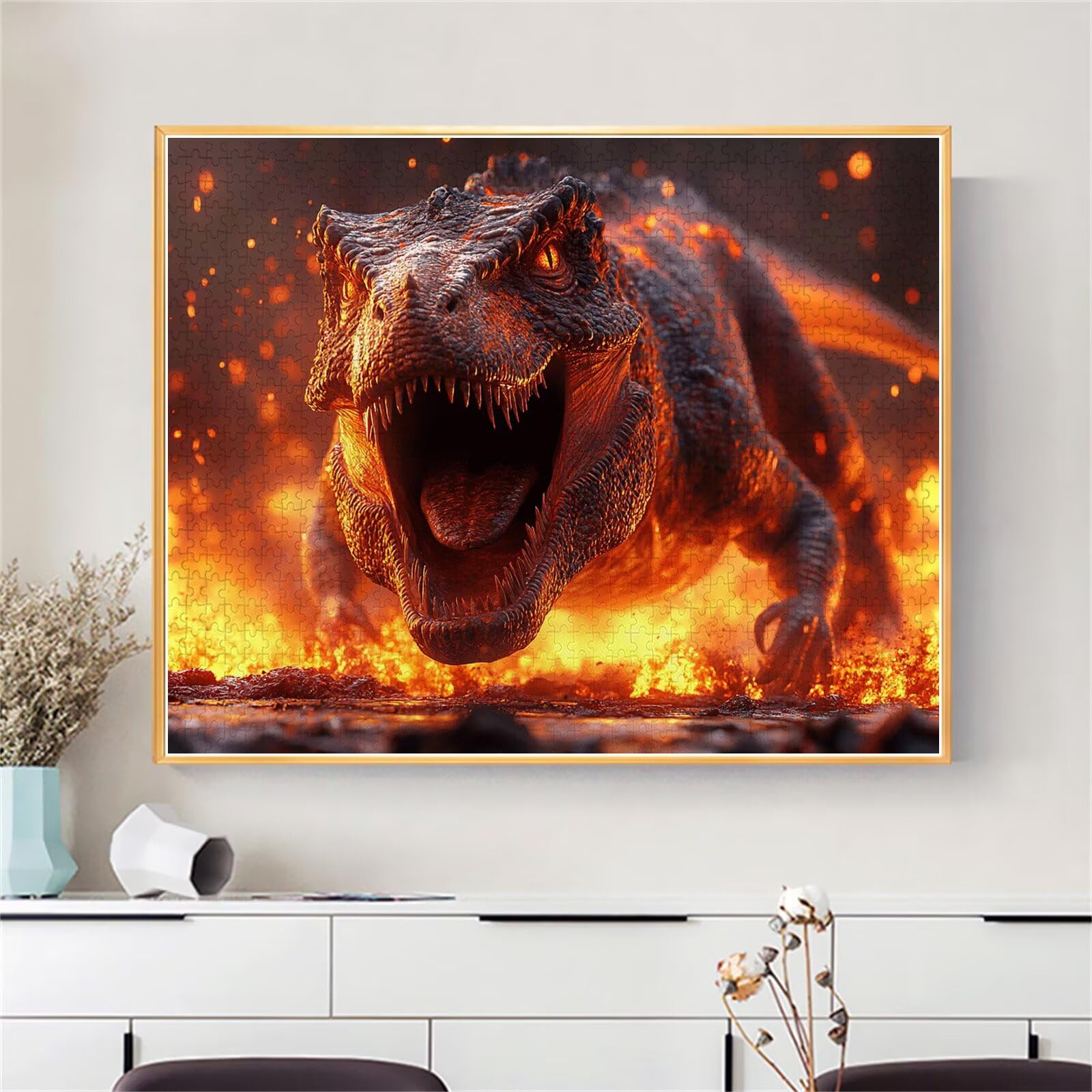 Puzzle Erwachsene 5000 Teile Dinosaurier Tier Educa Jigsaw für Kinder ab 8 Jahren Mädchen Jungen, Erwachsene Impossible Klassische Puzzles Schwer, Anspruchsvoll Spielspaß, Geschenke 105x156cm t-408