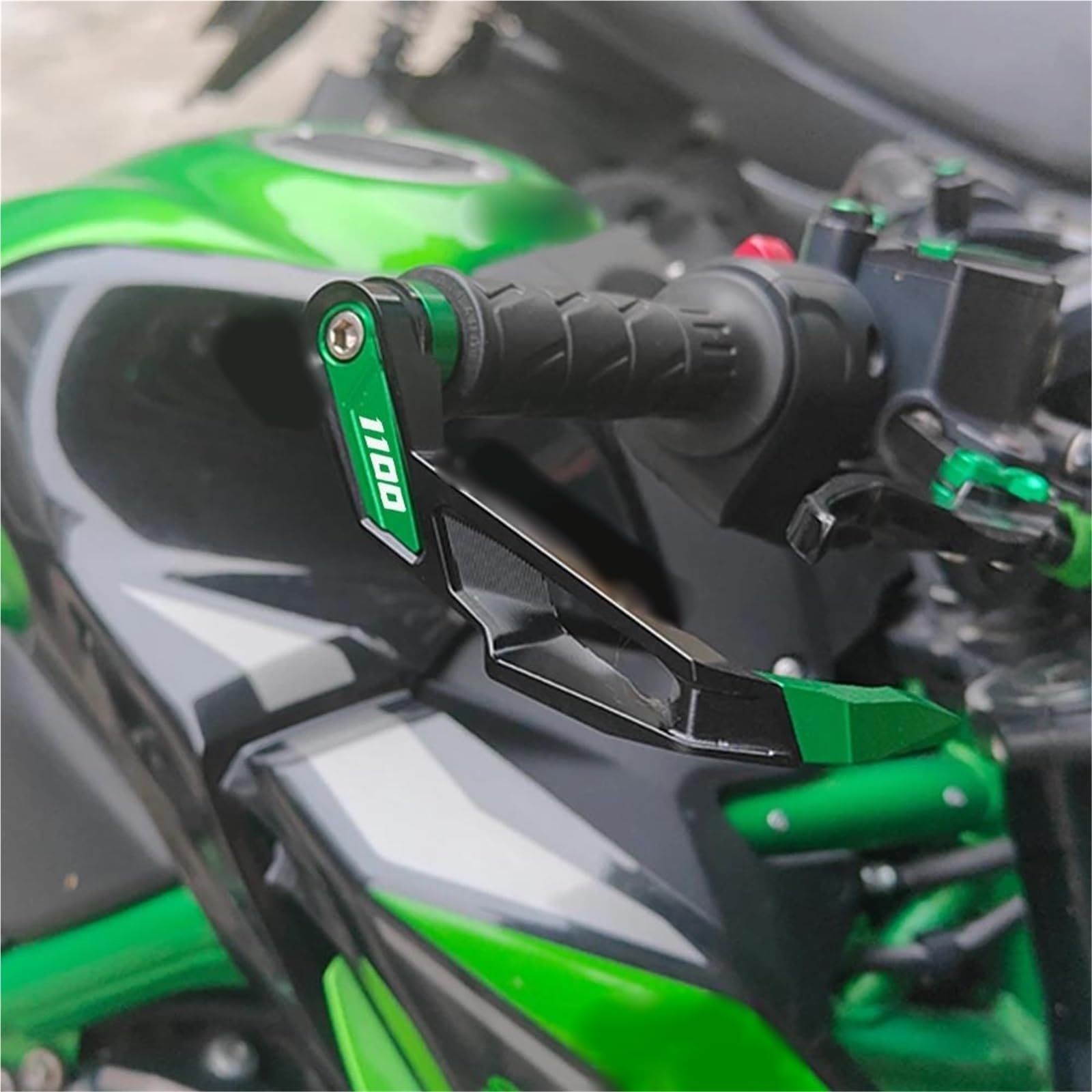 Protecteur De Guidon Moto Leviers Frein Et Embrayage pour Kawasaki Z1100 SE pour Ninja 1100sx(1100-Green1)