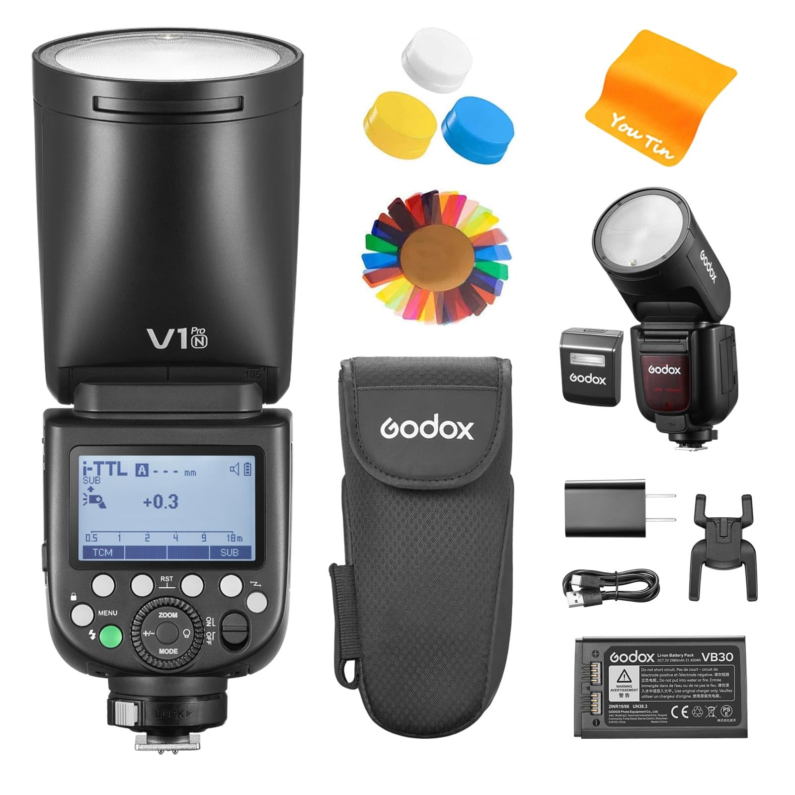 Amazon | 【Godox正規代理】GODOX V1-N カメラフラッシュNikon 用,76Ws 