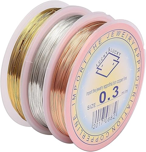 Vista 31 de Airssory Alambre de cuentas de metal de cobre de calibre 0.016 in/26, chapado de larga duración para envolver lazos torcidos, fabricación de joyas