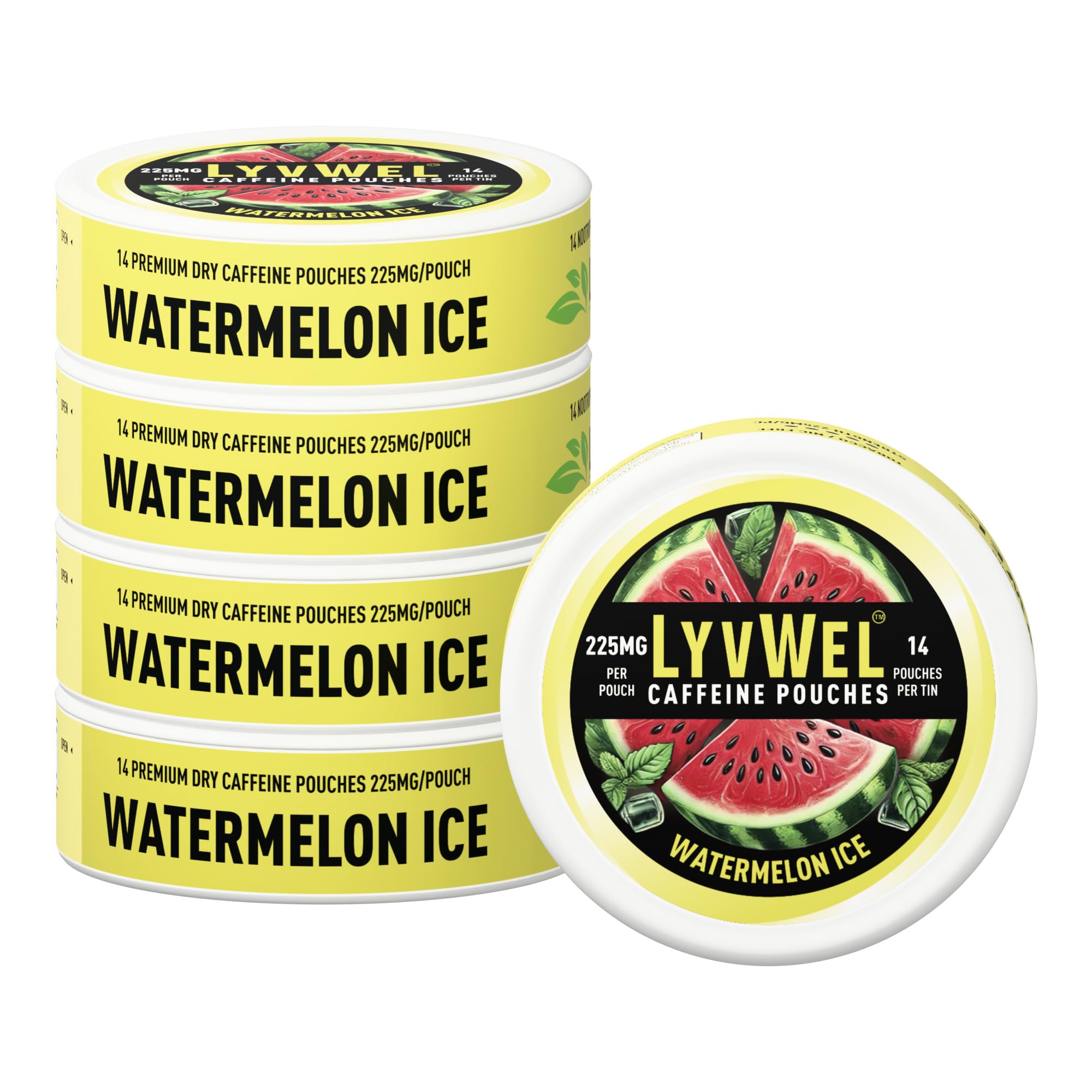 LyvWel 225mg Caffeine Pouches, 5-Pack, 70 Count — Amazon image 11