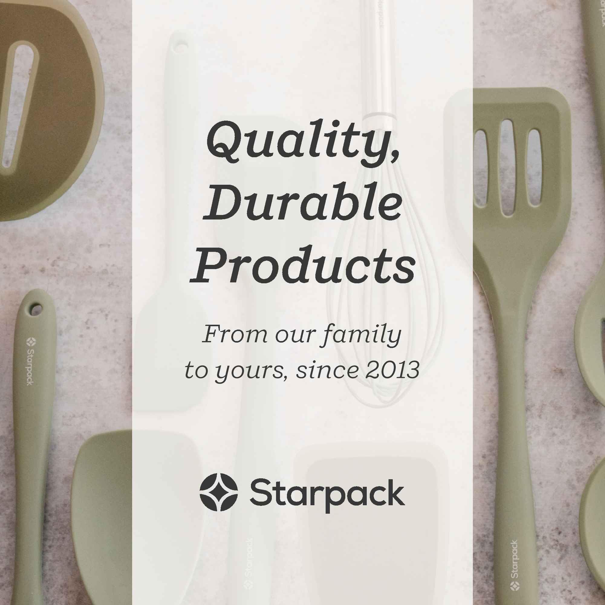 Starpack - Espátula giratoria de silicona de alta calidad, espátula ranurada de 29 cm, espátula ranurada de silicona resistente al calor hasta 315.6 °C para cocinar, espátula de goma antiadherente de
