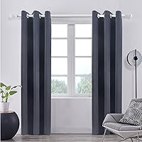 Vista 79 de Pickluc - Paneles de cortinas opacas con ojales, cortinas para bloquear la luz para el dormitorio, aisladas térmicamente, reducción de ruido