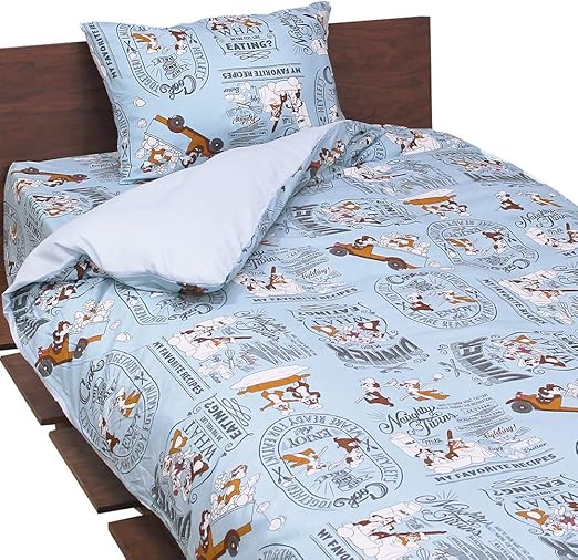 Amazon ディズニー チップとデール チップ デール 掛け布団カバー 布団カバー シングル 150 210cm ポリエステル ブルー 掛け ふとんカバー オンライン通販
