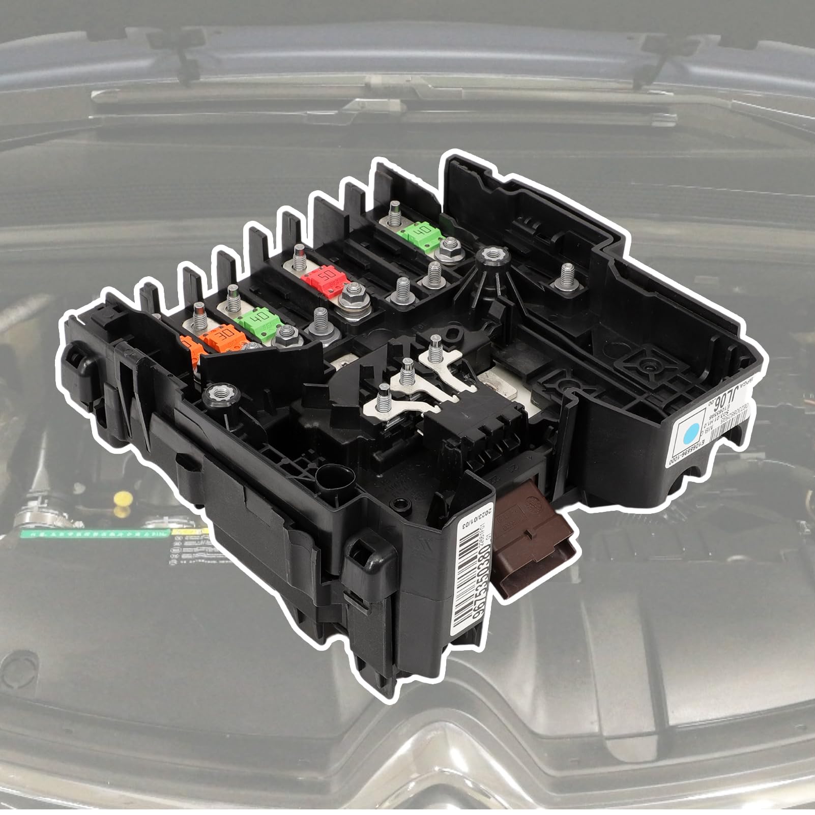 9675350380 - Módulo de tensión (caja de fusibles, compatible con C4 Grand Picasso II para 308 3008 II 508 II, protección de la unidad de gestión, batería 9675350280 9675349880