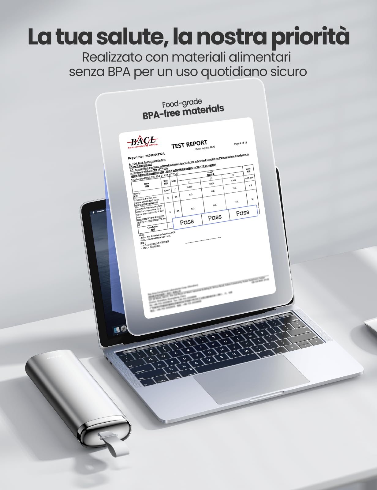VAYDEER Portapillole AM PM 7 Giorni con Essiccante, Argento | Scomparti mattina e sera per sette giorni; la custodia compatta protegge e organizza pillole e integratori.