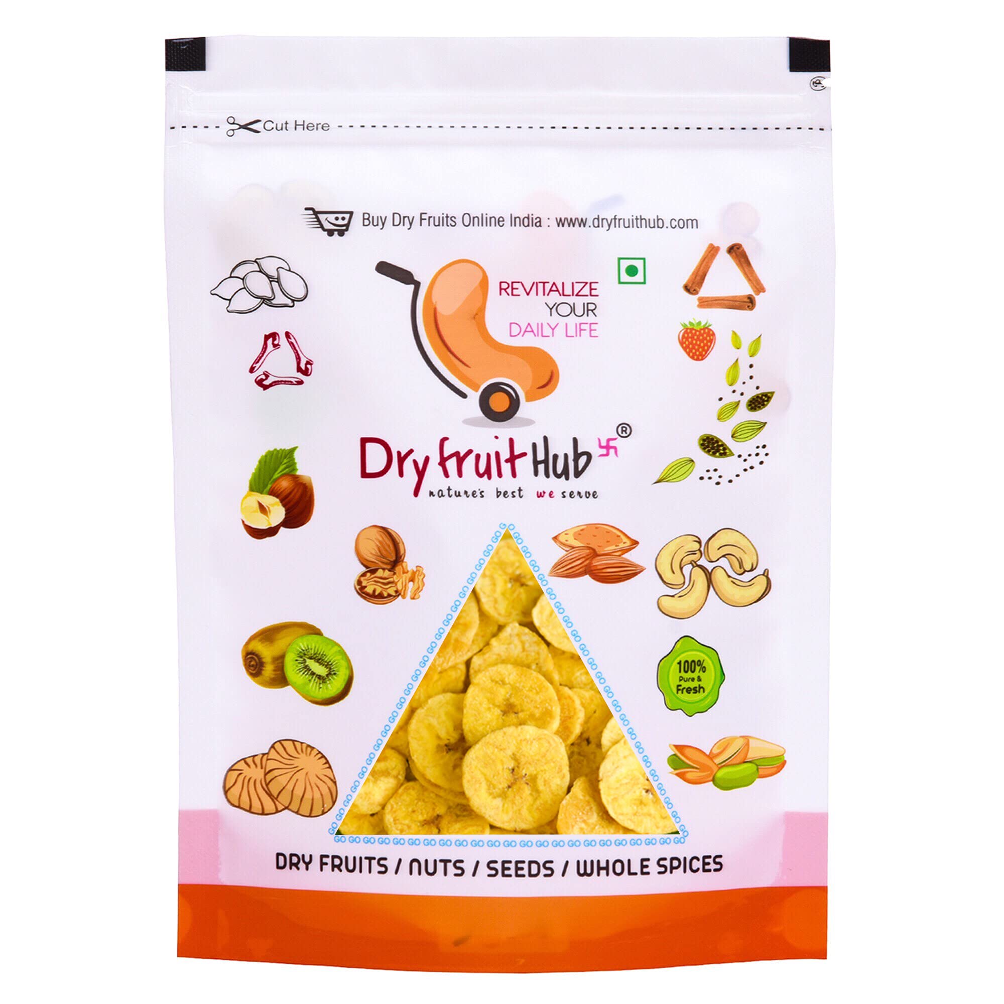 Dry Fruit Hub Banana Chips 400gm, Fresh Kerala Banana Chips, Healthy Snacks, Banana Waffer Chips (B08Y57RRJV) Amazon Price History, Amazon Price Tracker