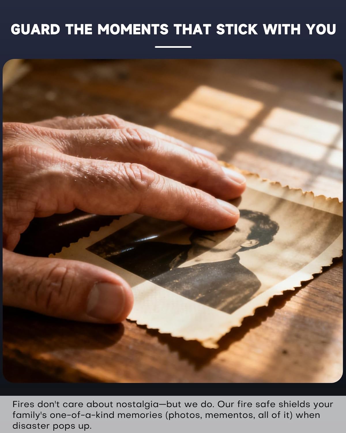 DOZAWA Fireproof Document Box, Hard Case Document Organizer with Lock, 13 Pockets Accordion File Folder with Reflective Strip, Waterproof Safe Box for Important Documents & Valuables Storage, Black