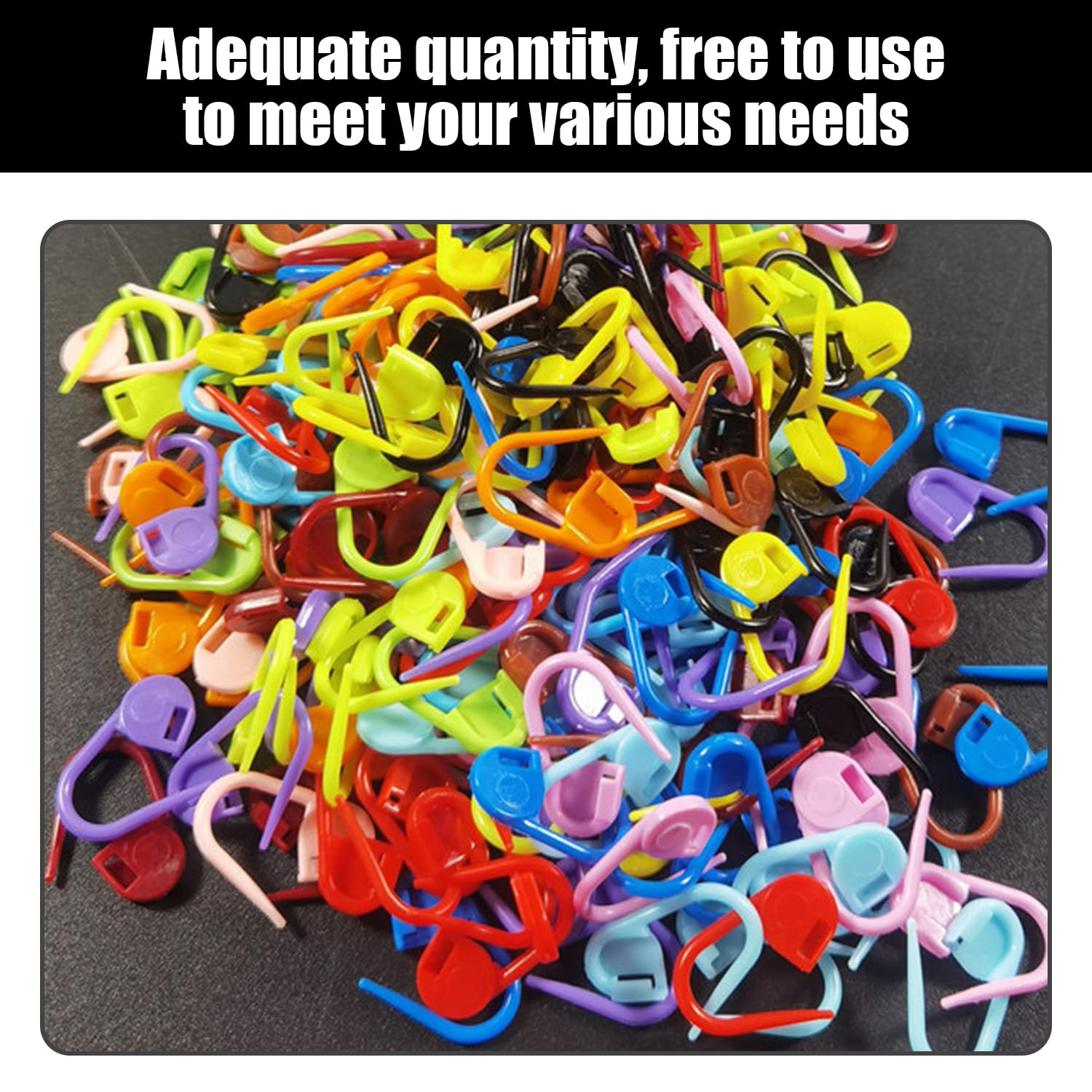 Segnapunti Per Lavoro A Maglia E Uncinetto - Set Di Aghi Colorati Con Bloccaggio - Foto 10