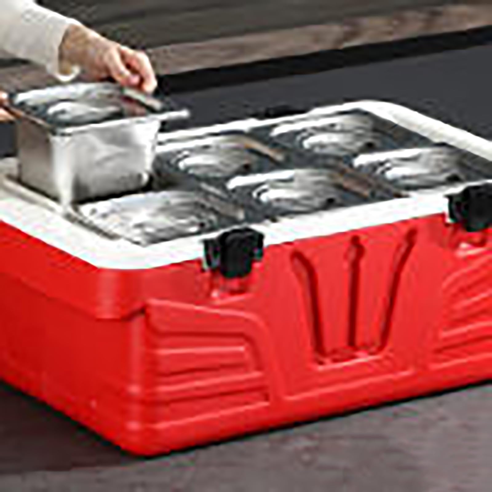 JOSOGO Stainless Steel Insulated Box, Portable Thermal Cooler Box Leakproof for Camping Picnic Travel Food Drinks Storage(6E)