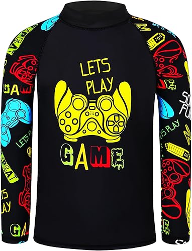 Miniatura 2 de TFJH E Traje de baño para niños UPF 50+ UV con protección solar de manga larga de dos piezas