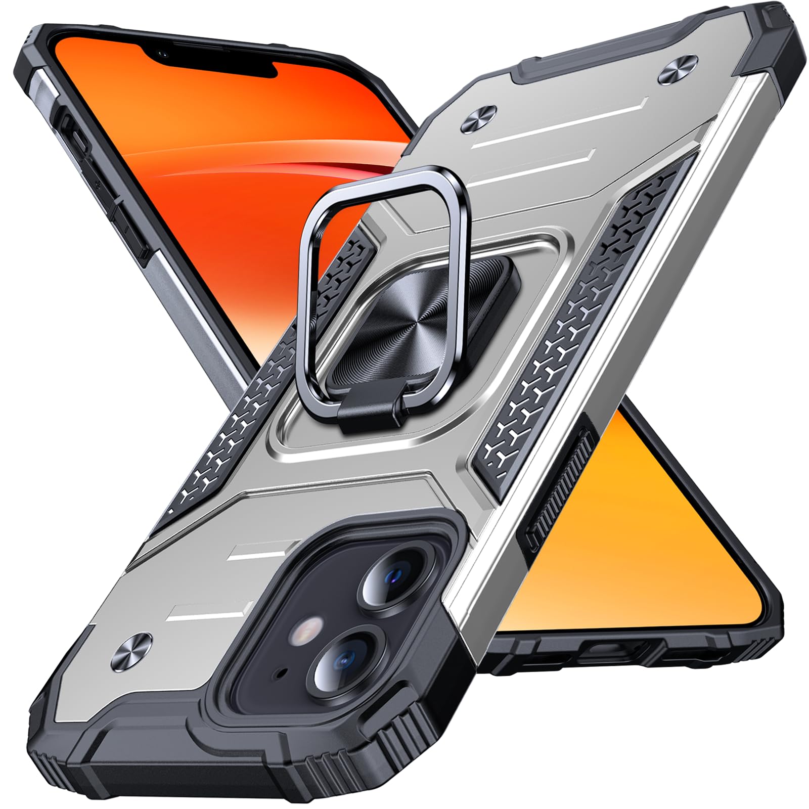 Coque iPhone 12 Mini armor rigide bumper protection hybride double couche - 8