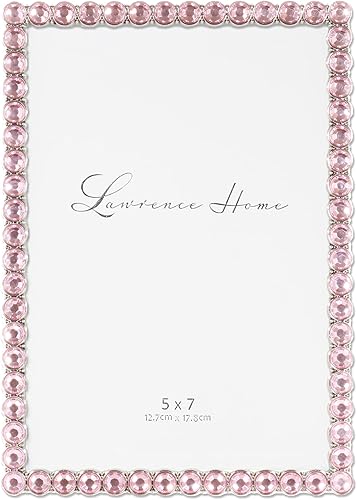 Vista 95 de Marco doble brillante de metal plateado 4x4, brillo transparente Brillo claro