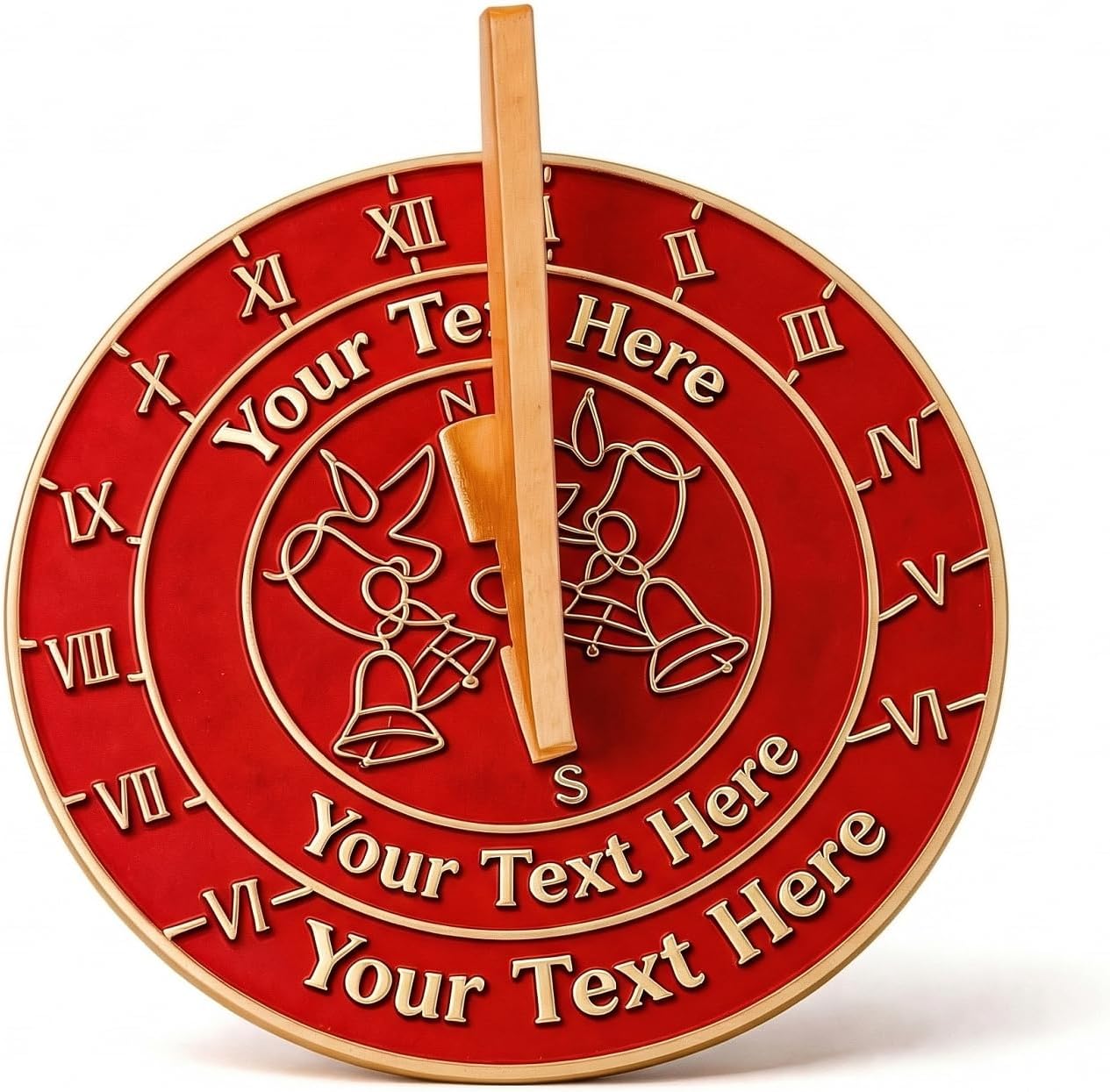 40th Ruby Wedding Custom Engraved Sundial for Garden & Outdoor Decor, Personalized Metal Plaque for Parents, Couples, Him & Her, 40 Year Celebration Present