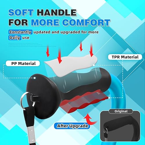 Miniatura 3 de BigAlex Bastón cuádruple, plegable, ajustable, para hombres y mujeres, con base estable de 4 puntas para mayor estabilidad y equilibrio, resistente,