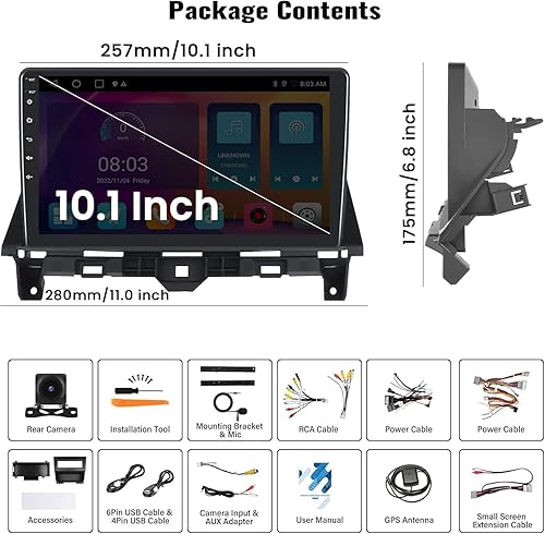 Miniatura 9 de UNITOPSCI 2G 32G Android Car Stereo Radio para Honda Accord 8th 2008 2009 2010 2011 2012 2013 GPS Unidad principal de navegación WiFi 10.1 pulgadas