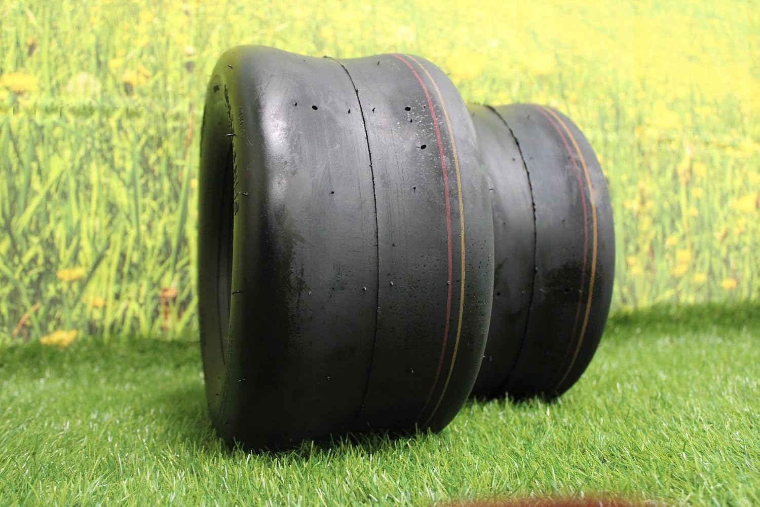 Antego Tire & Wheel 13X6.50-6 4 Ply Turf Tires for Lawn & Garden Mower - Non-Directional Industry Standard Smooth Tread (Sold as set of 2)