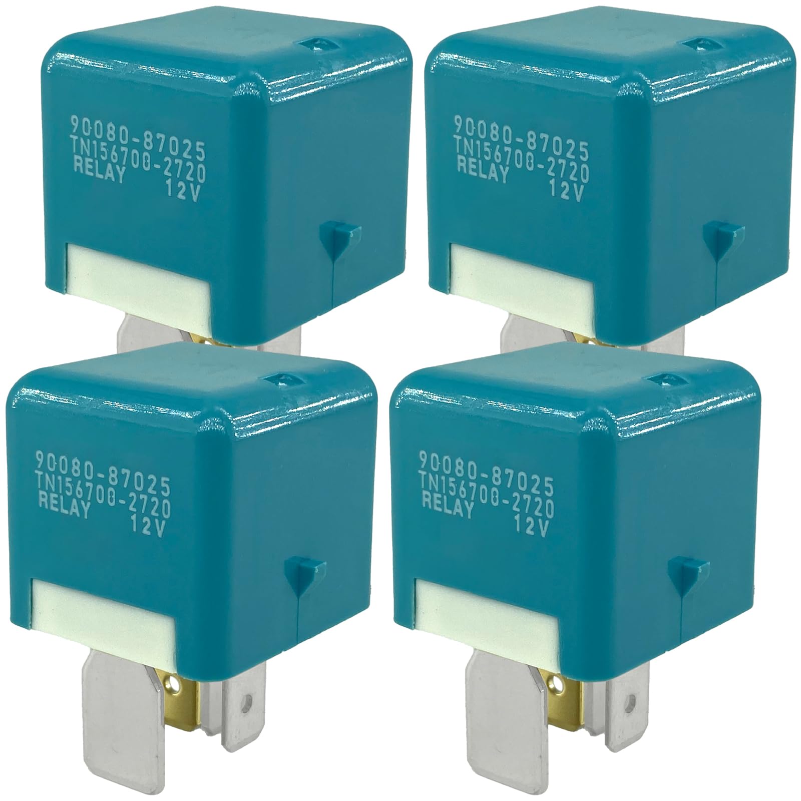 Amazon.com: 4-Pack 90080-87025 Automotive Relay, 12V 30A 5-Pin